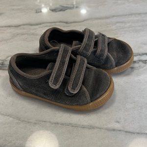 Zara Suede and Gum Bottom Shoes with Velcro straps, size 24